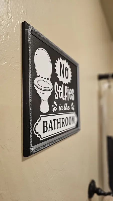 Decorative Craft Sign - 3D printed home decor sign
